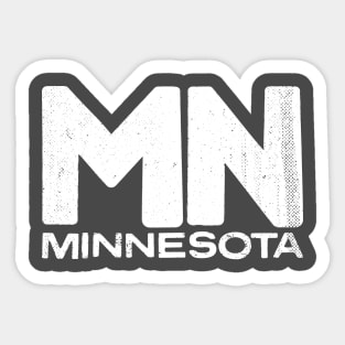 MN Minnesota State Vintage Typography Sticker